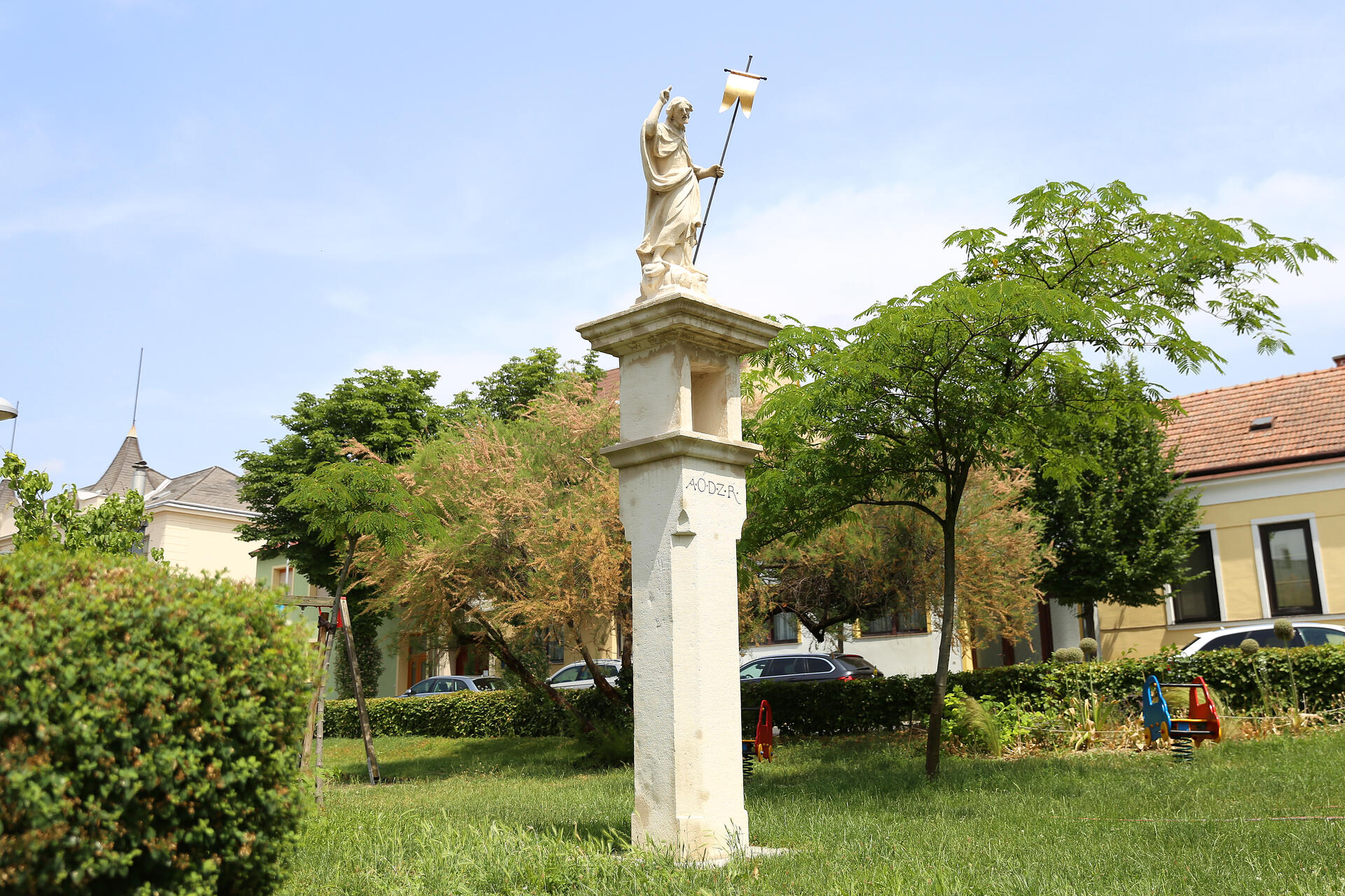 Die Christussäule im Nyikospark